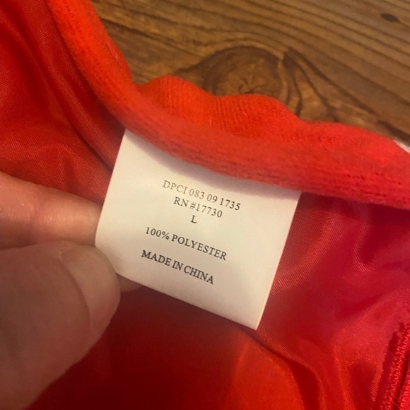 Dog Sweater Christmas Snowflake Red size Large Dress - Picture 7 of 7